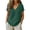 Blackish Green, variant on Clothes Womens Kelon Summer Tops for Women Cotton Linen V Nec Short Sleeve Shirts Fashion Beach Vacation Clothes, S