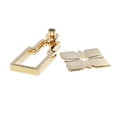 thumbnail image 4 of Utopia Alley 10pcs Steffi Cabinet Ring Pull Knob - Decorative Cabinet Drop Pull Knobs for Cabinets and Drawers - Vintage Cabinet Hardware with Hand Finished Polished Gold -Pull Knobs 2.5", 4 of 7