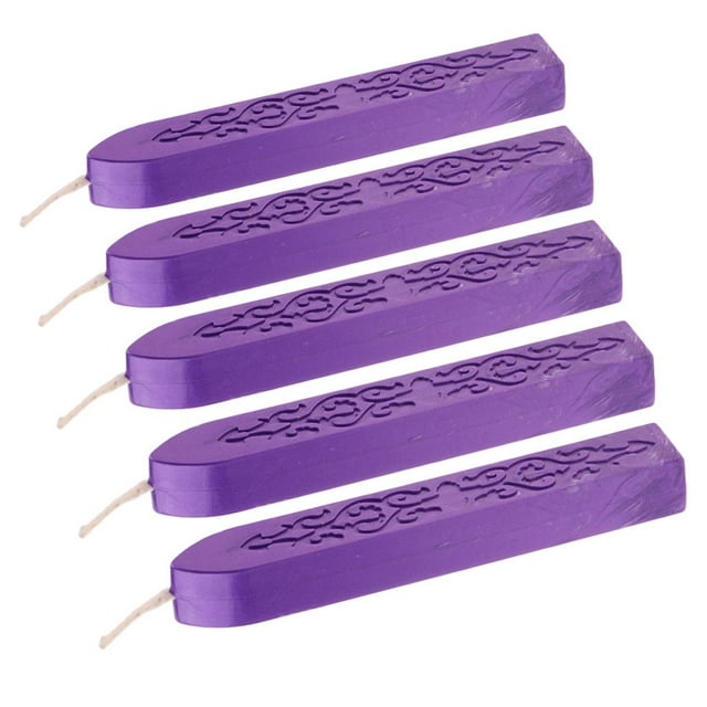 simhoa 5 Pieces Sealing Sticks with Wick for Sealing Envelopes Packages Invitation 8
