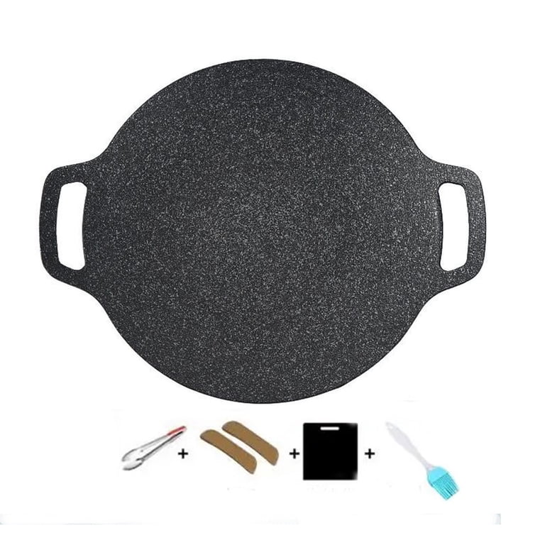 Ckraxd Multi-Griddle Grill Set 28cm Non-Stick Iron Cooking Pan