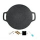 thumbnail image 3 of Xihbxyly Parrilla Multiusos de Hierro Fundido - Plancha Redonda de 38 Cm para Estufa, Fogata y Cocina Al Aire Libre - Superficie Antiadherente con Patas Desmontables y Asas de Madera - Incluye Cepill, 3 of 7