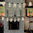 thumbnail image 4 of Guirnalda colgante de Halloween HBASD con diseño de ángel, fantasma y murciélago, banderines para fiesta de Halloween, decoración de chimenea para el hogar (ángel y murciélagos negros), 4 of 8