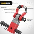 thumbnail image 3 of Nilight Anti-Theft Shackle Hitch Receiver 2Inch 45000 LBs Breaking Strength 3/4" Anti-Theft D Ring Shackle 5/8" Trailer Hitch Lock Pin Heavy Duty Solid Towing Kit for Trucks Off Road (Red), 3 of 9
