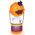 thumbnail image 2 of Costway 180 cm Fantasma Calabaza Inflable Halloween Globo de Aire Caliente Luces LED Decoración para Casa Exterior Patio, 2 of 9