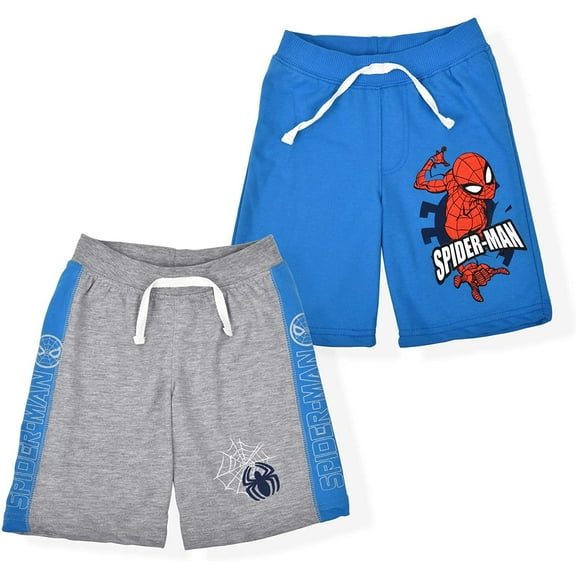 Spiderman Boys 2 Pack Shorts, 4-7