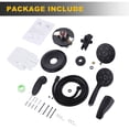 thumbnail image 7 of Wowow Single Handle 8-Spray Tub and Shower Faucet with Dual Showerhead 1.8 GPM in Matte Black Valve Included, 7 of 7