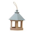 thumbnail image 5 of Comedero para pájaros de madera con forma de casa, estación de alimentación colgante, comedero para pájaros hueco, 5 of 5
