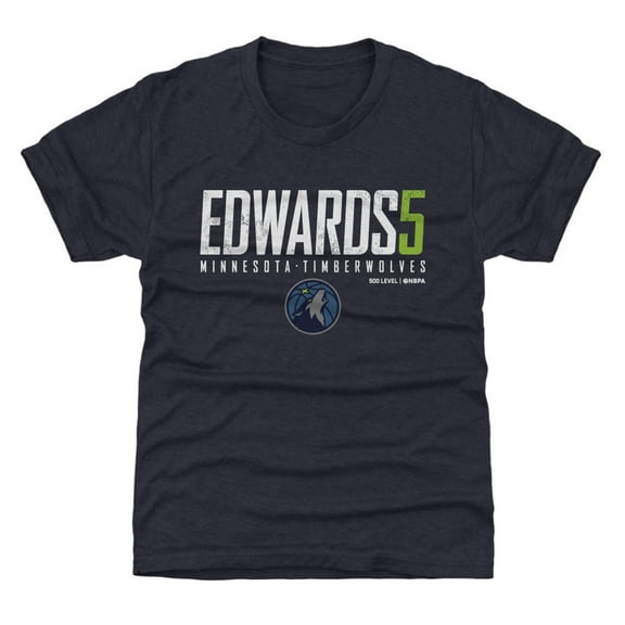 Youth 500 Level Anthony Edwards Navy Minnesota Timberwolves Elite T-Shirt