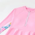 thumbnail image 5 of Big Girls Surfing Rash Guard Bathing Suit Graphic Long Sleeve Swimsuit Upf 50+ Floral Print Two Piece With Pants, 5 of 9