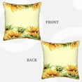 thumbnail image 3 of Kll Sunflowers Decorative Throw Pillow Covers Velvet Soft For Couch Sofa Bedroom Living Room Outdoor -20"X20", 3 of 8
