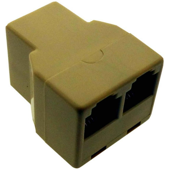 HAWK Dual-Line Modular Adapter | Robust & Versatile | Ideal for Home & Office | Supports Fax & Internet Modems | Convenient Extension Solution | Save On Additional Line Costs