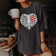 thumbnail image 2 of Tops Para Mujer, Camisetas Para Salir, Camiseta Informal, Camisetas de Esqueleto, Camiseta Divertida de Manga Corta, Camiseta Estampada, Blusa, Regalo Odeerbi ODB149812, 2 of 6