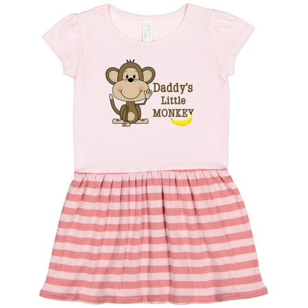 

Inktastic Daddy s Little Monkey Gift Toddler Girl Dress