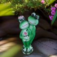 thumbnail image 2 of Estatua de resina para decoración de jardín, pareja de ranas, 7,5 cm, 2 of 2