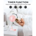 thumbnail image 5 of UN UNITEDTIME Ventilador de computadora y mesa, ventilador plegable portátil de viaje, funciona con pilas, ventilador plegable de altura ajustable con temporizador de control remoto, 4 ajustes de, 5 of 5