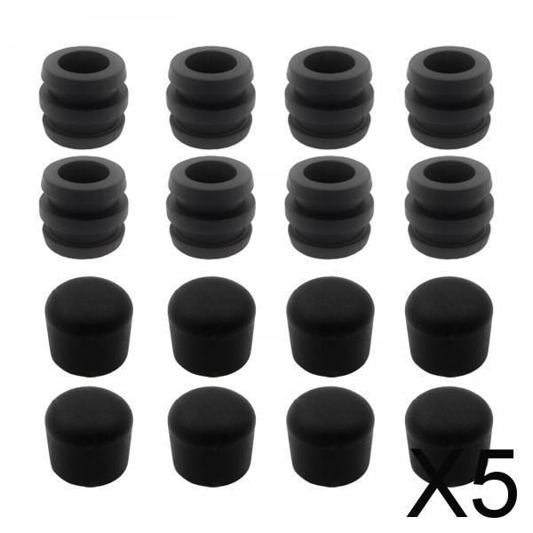 DYNWAVECA 5-6pack Rod End Caps Foosball Ball Replacement Accessories Table Soccer 5 Pcs