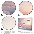 thumbnail image 3 of Designart "Peach Sky Photo Astral Euphony IV" Landscapes Floater Framed Wall Decor, 3 of 7