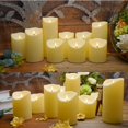 thumbnail image 3 of Set de 9 velas Nimiko sin llama con mando a distancia y temporizador, color marfil, 3 of 6