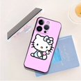 thumbnail image 4 of Phone Case for iPhone 11 14 12 13 Pro Max 7 8 XR X XS 6 6S Plus MINI Silicone Capa Hello Kitty Bow Pink Background LXY, 4 of 7