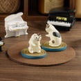 thumbnail image 4 of OIUR Piano And Cat Figurine Resin Piano Player Cat Ornament Tabletop Cartoon Cat Sculpture for Home Office Desk Bookshelf Decoration, 4 of 7