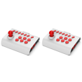 thumbnail image 2 of Gamepad Portátil 3 Modos Conexión Joystick para Juegos para PS4/PS3/PC (blanco + Rojo), 2 of 8