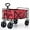 Red, variant on XL Collapsible Foldable Wagon, Beach Cart Large Capacity, Heavy Duty Folding Wagon Portable, Collapsible Wagon for Sports, Shopping, Camping, 35.5" x 22.25" x 30.75"