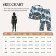 thumbnail image 6 of Disketp Pajamas Set Long Sleeve Sleepwear Womens Button Down Nightwear Pj Sets-Black Head Woman, 6 of 9