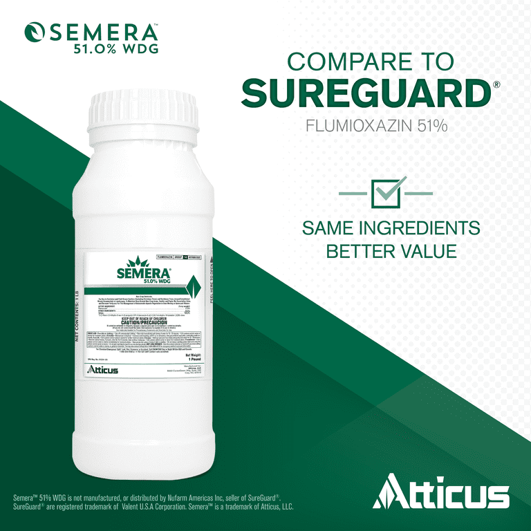 Semera 51.0% WDG Aquatic Herbicide (1 lb) Controls Duckweed & Unwanted Vegetation - Flumioxazin 51% by Atticus