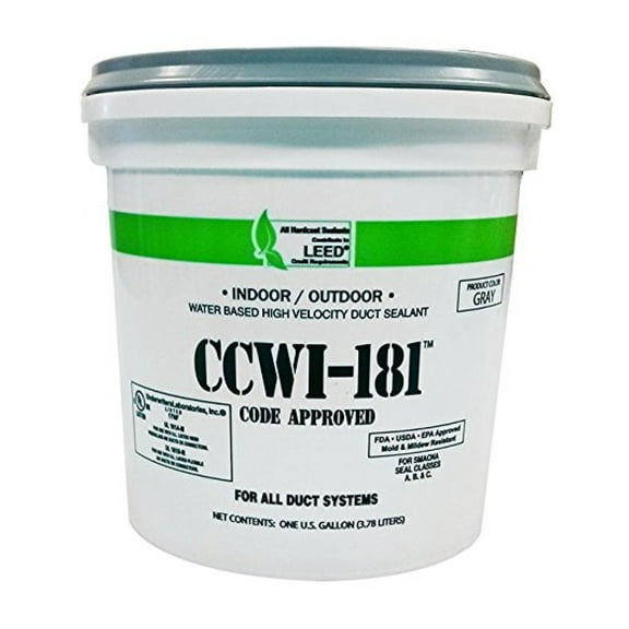 HVAC Sealant Paste, 1-Gallon for Sealing Air Ducts and Metal