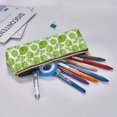 thumbnail image 5 of Xecao Green Various Lemons Print Leather Pencil Case -Stationery Bag Pen Holder for Work & Office, 5 of 5