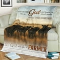 thumbnail image 3 of Lotusprinthandmade God Quote Black Angus Cow Lovers Fleece Blanket 2 Sizes (Made in US) (80"x60"), faith based angus cow fleece throw, christian cow lovers blanket, 3 of 6