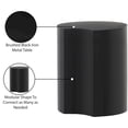 thumbnail image 2 of Meridian Furniture Dimple Black Iron Metal End Table, 2 of 5