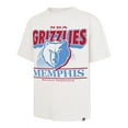 thumbnail image 2 of Men's-'47  White Memphis Grizzlies City Edition Shifty Foundation T-Shirt, 2 of 3