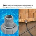 thumbnail image 3 of 1.5 inch Pool Drain Fitting Connector for P6A1420 P6D1420 P6H1420 Extend Connect, 3 of 9