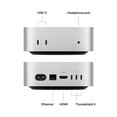 thumbnail image 3 of Restored Apple Mac Mini Desktop M4 Chip, 10-Core CPU/GPU, 16GB RAM, 256GB SSD, Gigabit Ethernet Black, 3 of 5