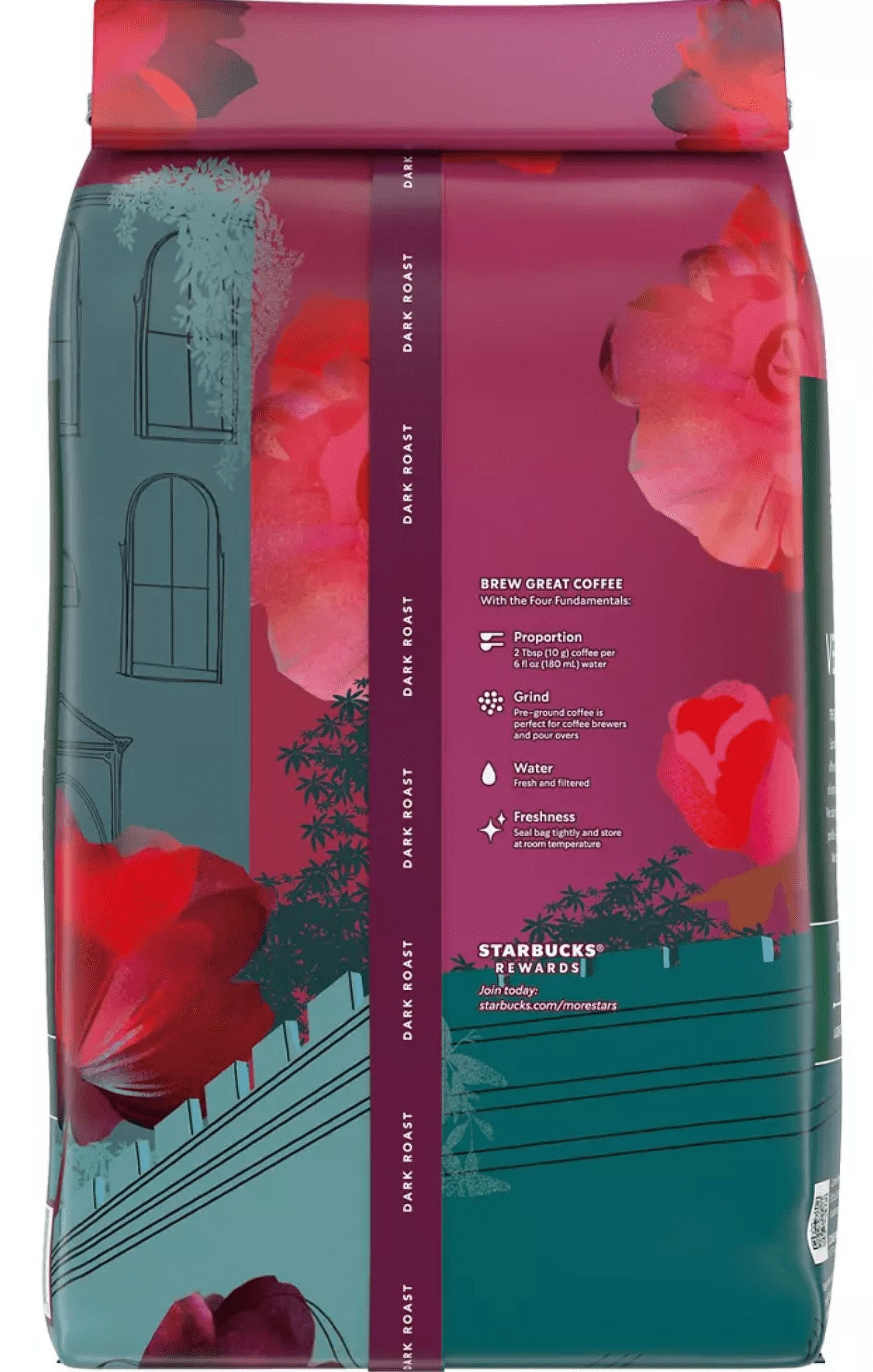Starbucks Caffe Verona Dark Roast Ground Coffee, 1 bag (40 oz.)