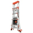 thumbnail image 5 of Little Giant Select Step, 5-8 ft, 300 lbs Rated, Aluminum Adjustable Stepladder with AirDeck, 5 of 11