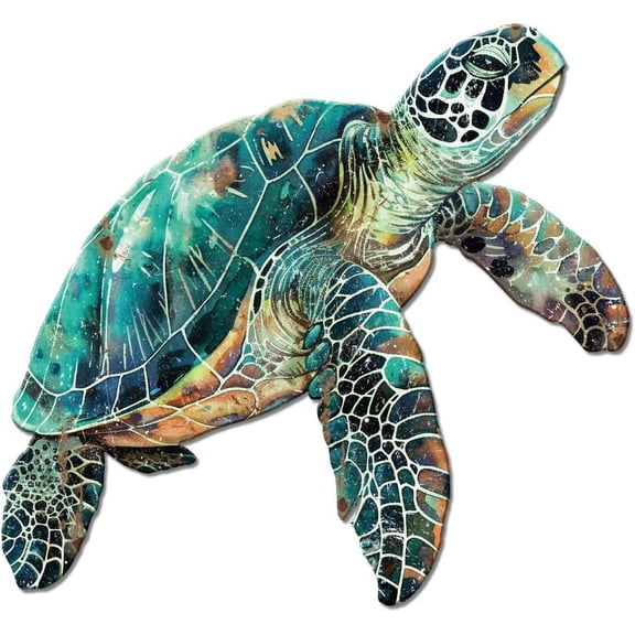 1pc Vintage Metal Tin Sign Iron Wall Decor for Bars Restaurants Cafe Pubs Turtle 270x250x1mm