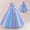 Blue, variant on RTKFRFLM Girls Gradient Rainbow Dress with 3D Flower Decoration Long Princess Party Gown for Kids Flower Girl Wedding Birthday Special Occasion Formal Blue 4-5 Years