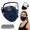 Dark Blue, variant on Reusable Carbon Filter Dust Mask with Eye Protection, 5-Layer Filter Face Cover, Clear Eye Shield, 10 Filters for Cycling