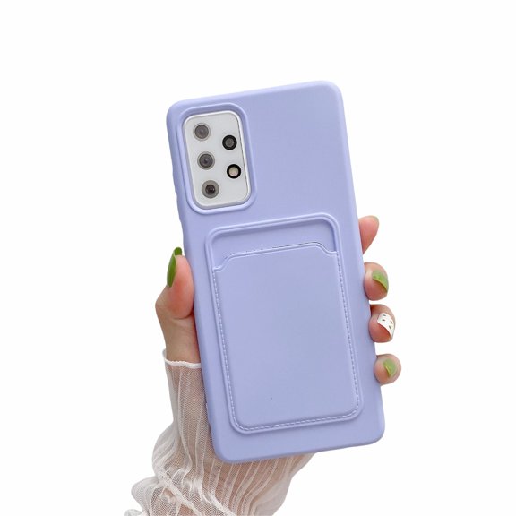 Card Holder Case For Samsung Galaxy A72 5G SM-A726B in lavender