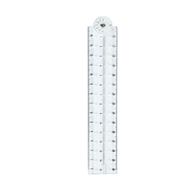 Trousse à Outils Tendance pour la Maison, Règle Pliante Règle Claire Règle Souple pour l'Apprentissage des Enseignants (Bleu Rouge Transparent)