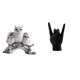 thumbnail image 1 of Figuras de búho, artesanías de animales artificiales, estatua moderna, figura en miniatura, gesto de roca, tallado de resina, adecuado para sala de es, 1 of 8