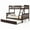 Espresso, variant on Costway Twin Over Full Bunk Bed with Trundle Ladder Safety Guardrails 3-in-1 Beds White