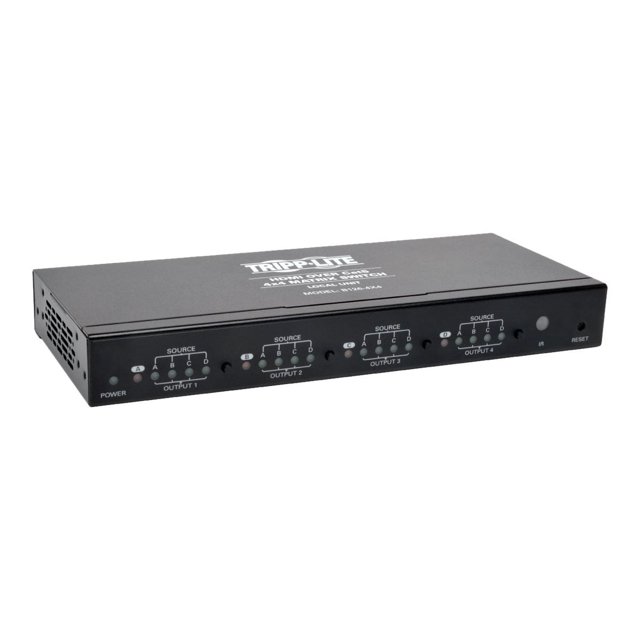 Tripp Lite HDMI over Cat5 Cat6 4x4 Matrix Video Extender Switch HDMI RJ45 F/F TAA - Video/audio extender - HDMI - over CAT 5/6 - up to 175 ft