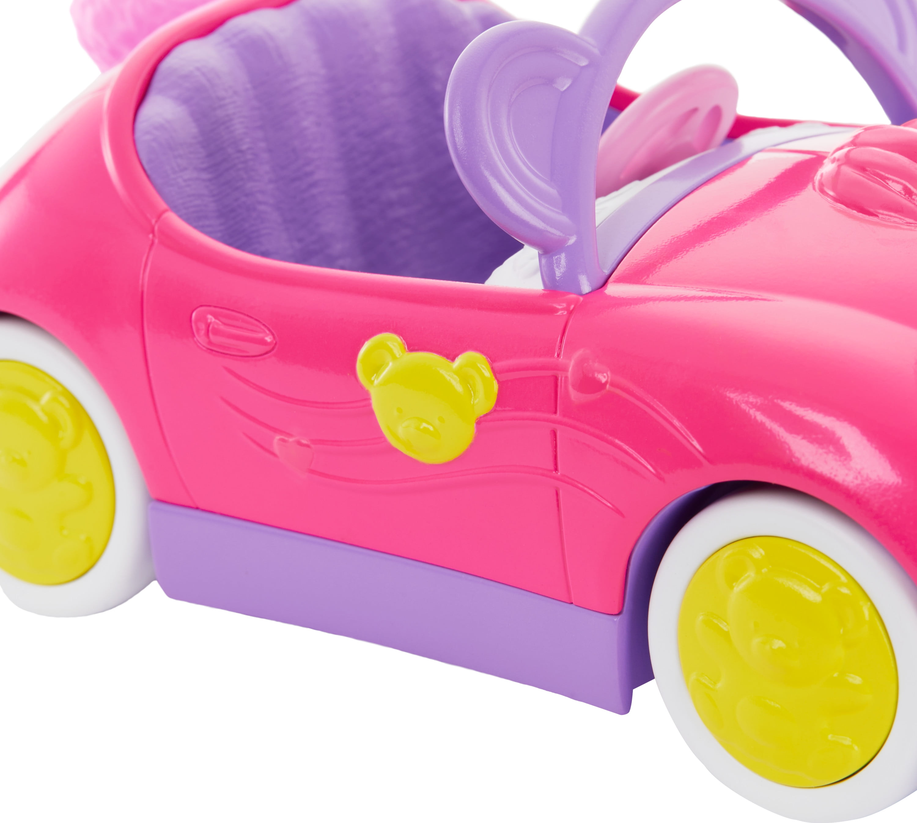 Barbie Chelsea Vehicle Set with Blonde Small Doll, Toy Car & Teddy Bear Accessory  (图4)