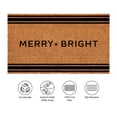 thumbnail image 6 of Calloway Mills Christmas French Stripe Merry + Bright Doormat, 6 of 8