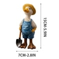 thumbnail image 3 of Adorable Figurine Décorative en Résine en Forme de Canard, Artisanale Exquise Résistante à la Décoloration, Base Pondérée Anti-Basculement Imperméable pour Salon, Entrée, Chambre, Bureau, Accessoire de Photographie de Pâques, Cadeau de Fête, Déco, 3 of 5