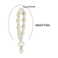 thumbnail image 2 of NSESSHome Bohemian Hand-woven Daisy Flower Keychain Clashing Color Keychain Bracelet Pendant Phone Chain, 2 of 6