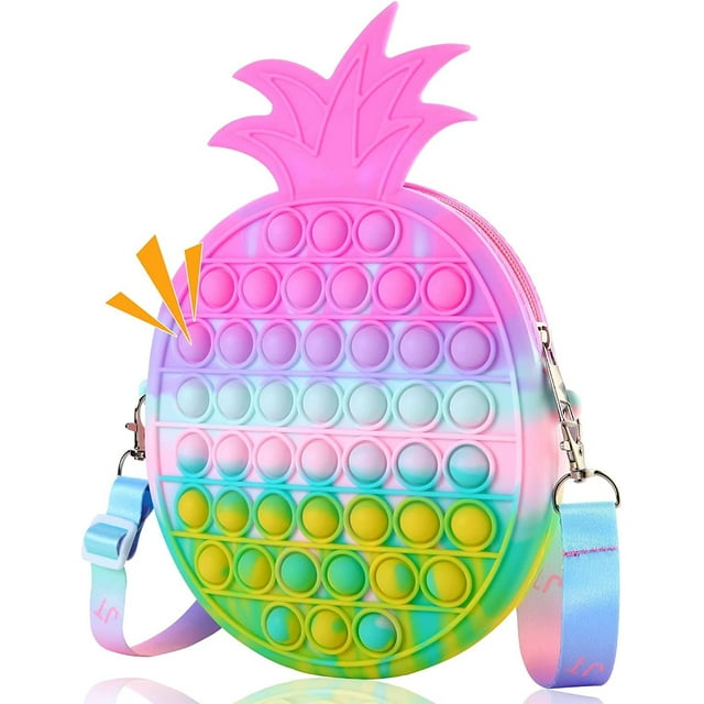 Bolso de hombro Fidget Toy para niña HUOGUO Rainbow